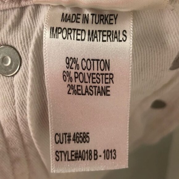 AGOLDE White Sophie Crop Sanction Distressed Ankle Jeans Size 24 NWT - Picture 10 of 11